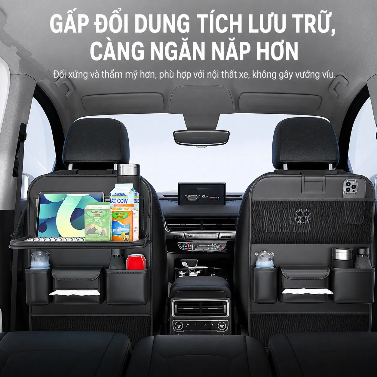 Tui Treo Ghe Sau Xe O To Bang Da Cao Cap 4