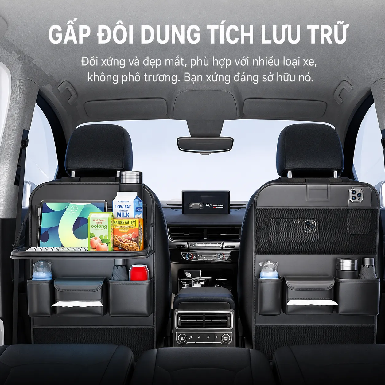 Tui Treo Ghe Sau Xe O To Bang Da Cao Cap 9